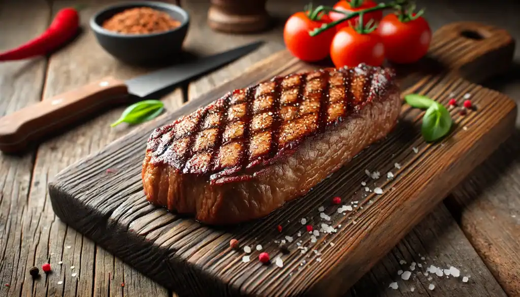 des morceaux de viande peu connus qu'il faut essayer : un guide pour les gourmets 4 fer à repasser avec sa croûte dorée et naturelle, sur une planche rustique, viande de bœuf de première qualité, maturée à l'aurocha